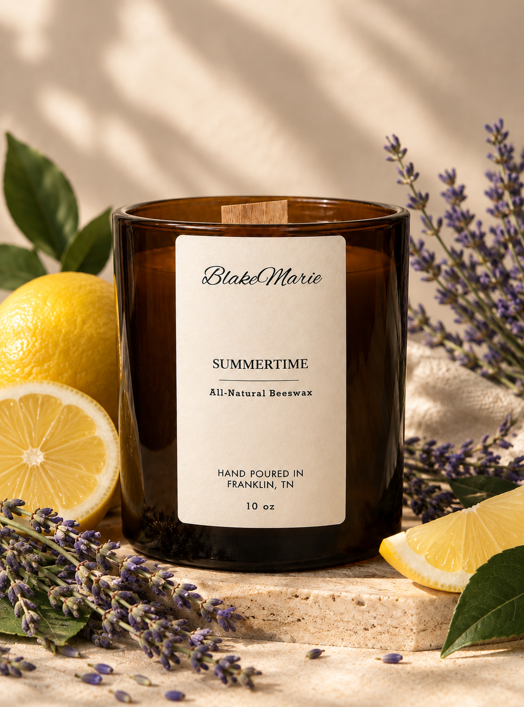 SummerTime - Pure Beeswax Candle