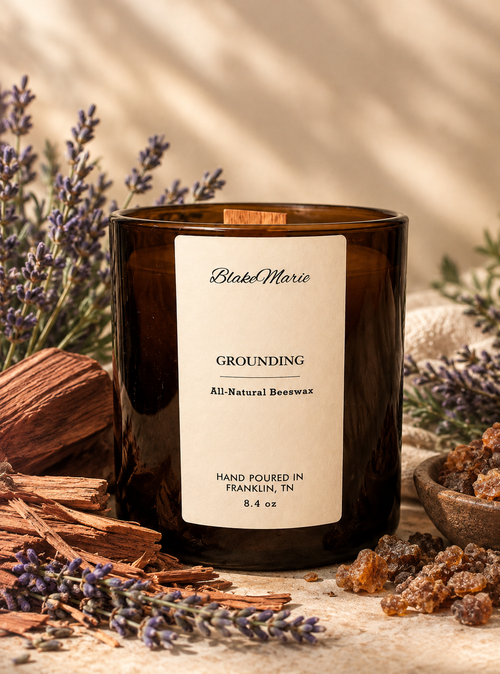 Grounding - Pure Beeswax Candle