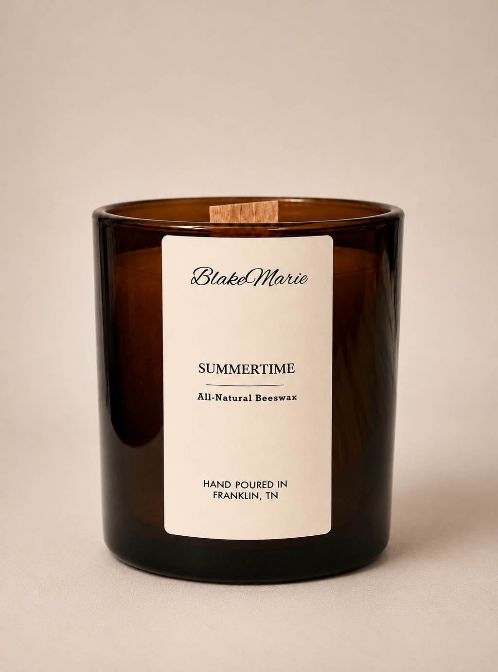 SummerTime - Pure Beeswax Candle